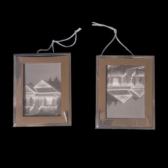 Restoration Hardware silver square picture ornaments - Picture 1 of 4